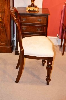02972d - 3-English-Regency-Dining-Table-&-10-Ballon-Back-Chairs-27